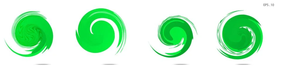 Collection of modern abstract graphic elements. Vortex vector background. Tem Illustrazione stock