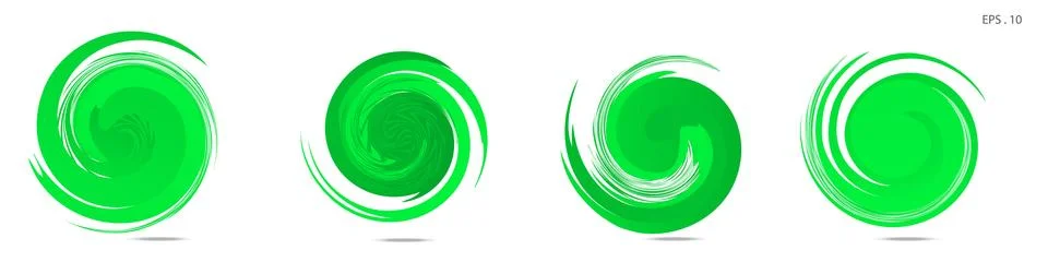 Collection of modern abstract graphic elements. Vortex vector background. Tem Stock Illustration