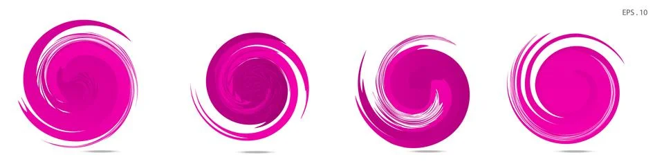 Collection of modern abstract graphic elements. Vortex vector background. Tem イラスト素材