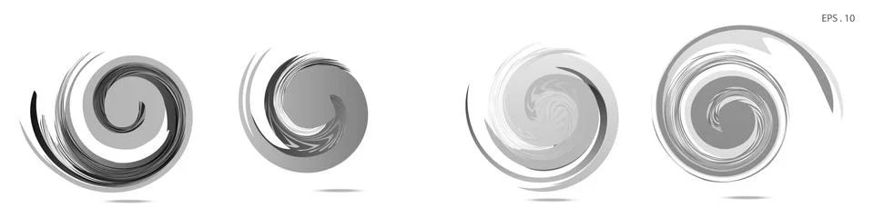 Collection of modern abstract graphic elements. Vortex vector background. Tem 스톡 일러스트