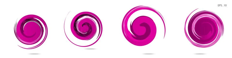Collection of modern abstract graphic elements. Vortex vector background. Tem イラスト素材