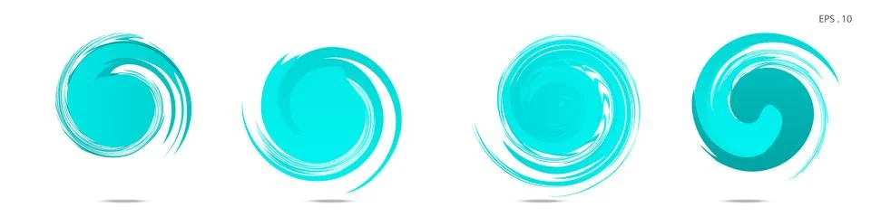 Collection of modern abstract graphic elements. Vortex vector background. Tem イラスト素材