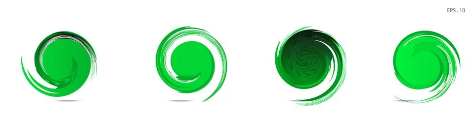 Collection of modern abstract graphic elements. Vortex vector background. Tem イラスト素材