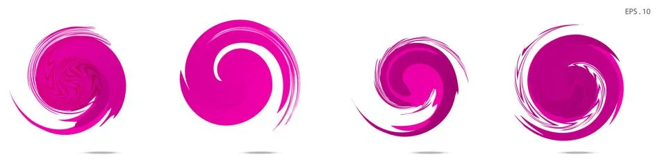 Collection of modern abstract graphic elements. Vortex vector background. Tem イラスト素材