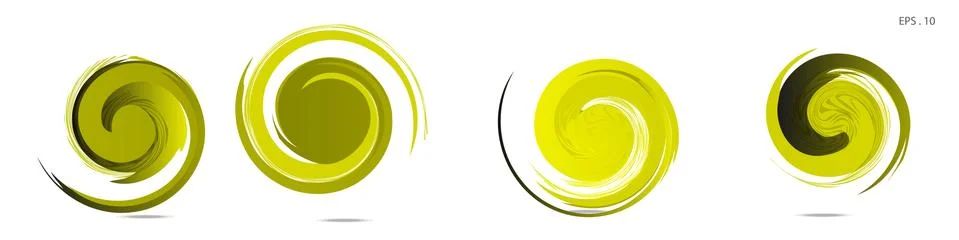 Collection of modern abstract graphic elements. Vortex vector background. Tem イラスト素材