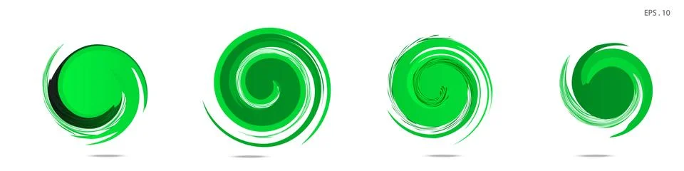 Collection of modern abstract graphic elements. Vortex vector background. Tem Illustrazione stock