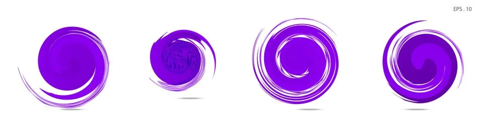 Collection of modern abstract graphic elements. Vortex vector background. Tem Stock Illustration