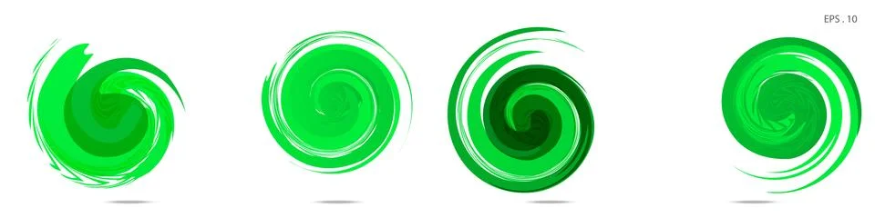 Collection of modern abstract graphic elements. Vortex vector background. Tem Illustrazione stock