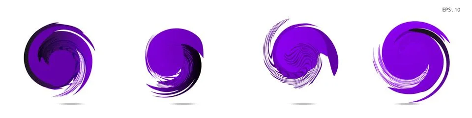 Collection of modern abstract graphic elements. Vortex vector background. Tem イラスト素材