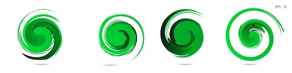 Collection of modern abstract graphic elements. Vortex vector background. Tem Illustrazione stock