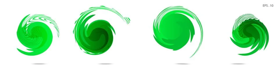 Collection of modern abstract graphic elements. Vortex vector background. Tem Illustrazione stock