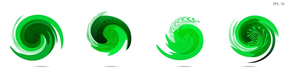 Collection of modern abstract graphic elements. Vortex vector background. Tem イラスト素材