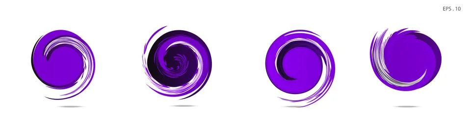 Collection of modern abstract graphic elements. Vortex vector background. Tem イラスト素材