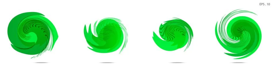 Collection of modern abstract graphic elements. Vortex vector background. Tem Stockillustratie