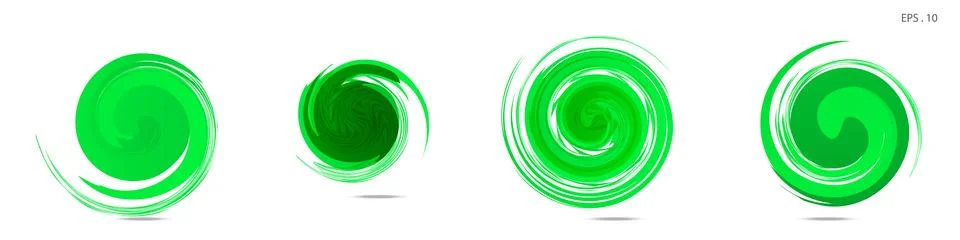 Collection of modern abstract graphic elements. Vortex vector background. Tem Illustrazione stock