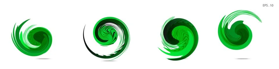 Collection of modern abstract graphic elements. Vortex vector background. Tem 스톡 일러스트
