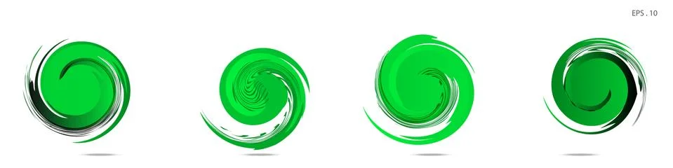 Collection of modern abstract graphic elements. Vortex vector background. Tem 스톡 일러스트
