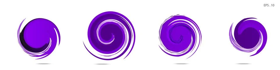 Collection of modern abstract graphic elements. Vortex vector background. Tem イラスト素材