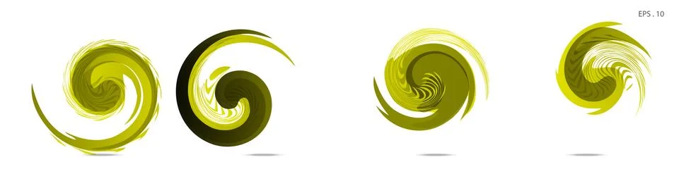 Collection of modern abstract graphic elements. Vortex vector background. Tem Stockillustratie