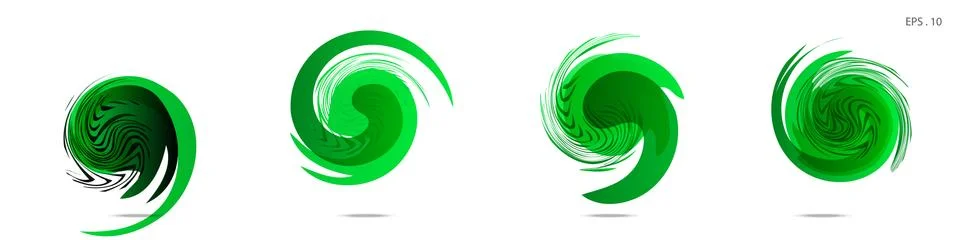 Collection of modern abstract graphic elements. Vortex vector background. Tem イラスト素材