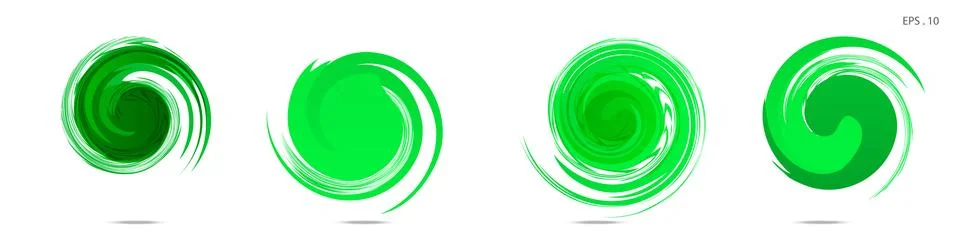 Collection of modern abstract graphic elements. Vortex vector background. Tem 库存插图