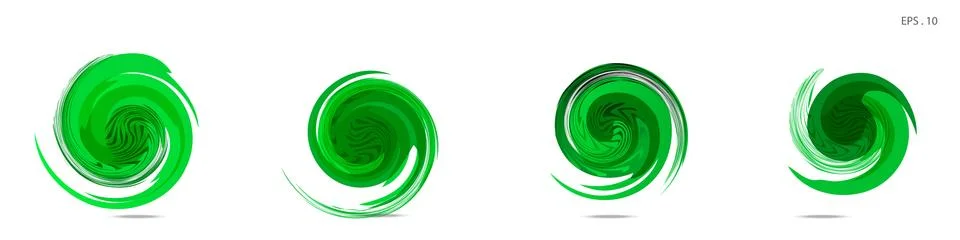 Collection of modern abstract graphic elements. Vortex vector background. Tem Stock Illustration