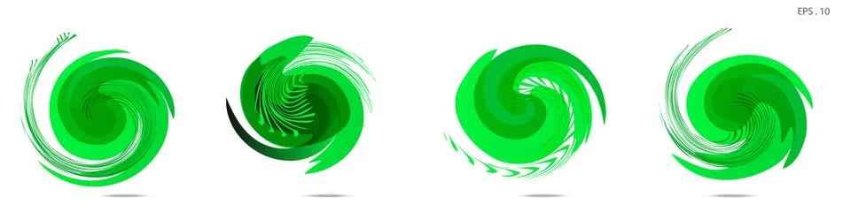 Collection of modern abstract graphic elements. Vortex vector background. Tem Stockillustratie