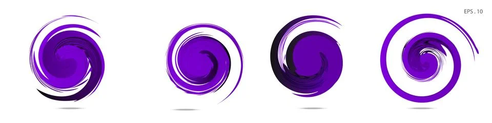 Collection of modern abstract graphic elements. Vortex vector background. Tem イラスト素材