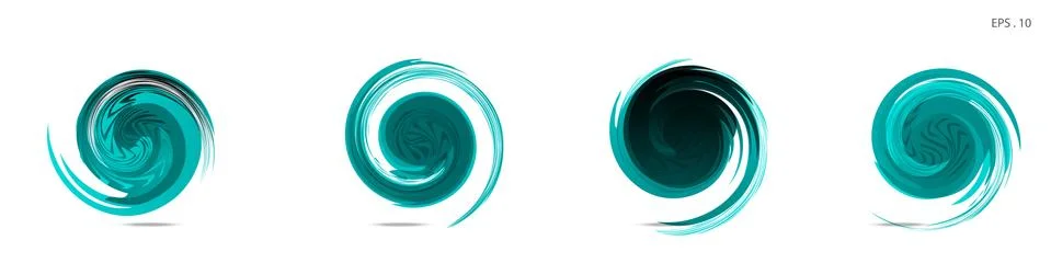 Collection of modern abstract graphic elements. Vortex vector background. Tem 스톡 일러스트