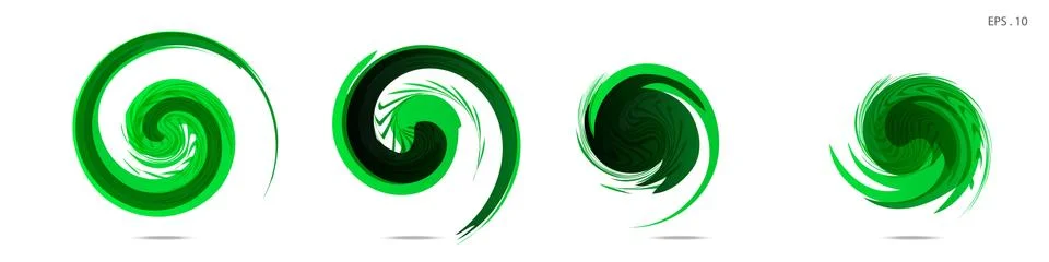 Collection of modern abstract graphic elements. Vortex vector background. Tem Stockillustratie