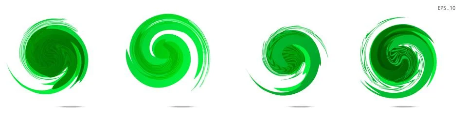 Collection of modern abstract graphic elements. Vortex vector background. Tem Illustrazione stock