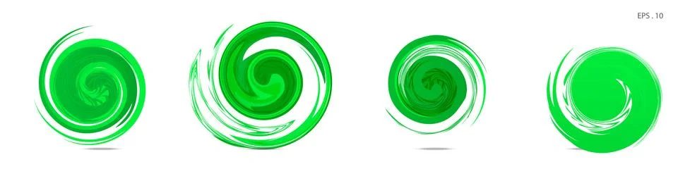Collection of modern abstract graphic elements. Vortex vector background. Tem Stock Illustration