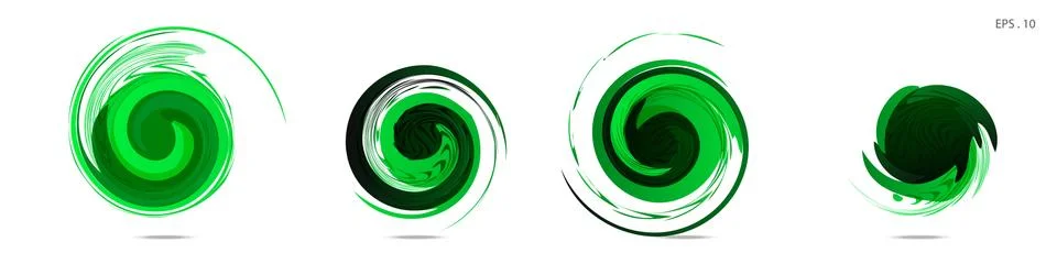 Collection of modern abstract graphic elements. Vortex vector background. Tem イラスト素材