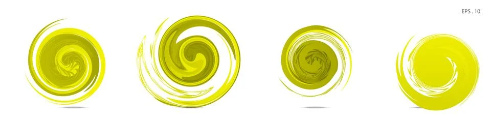 Collection of modern abstract graphic elements. Vortex vector background. Tem Stock Illustration