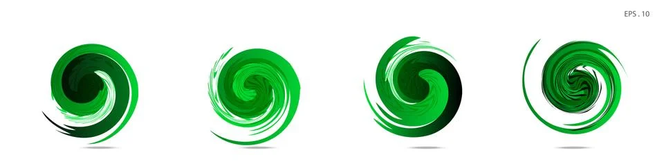 Collection of modern abstract graphic elements. Vortex vector background. Tem Stock Illustration