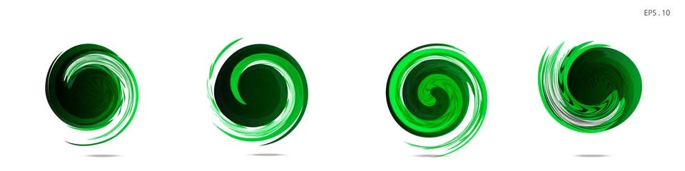 Collection of modern abstract graphic elements. Vortex vector background. Tem 库存插图