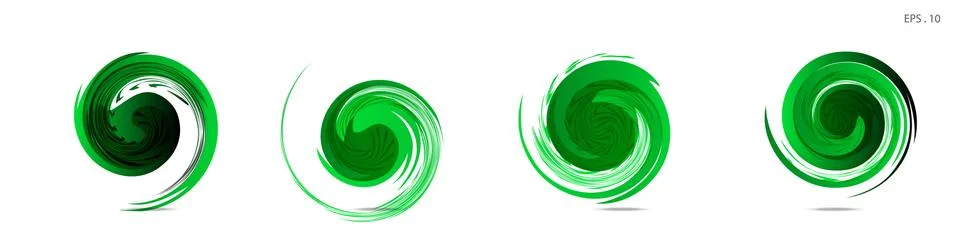 Collection of modern abstract graphic elements. Vortex vector background. Tem イラスト素材