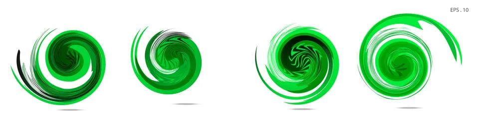 Collection of modern abstract graphic elements. Vortex vector background. Tem 스톡 일러스트