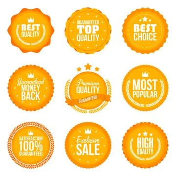 Collection of modern, flat design styled labels and design elements. Vector Stock-Illustration