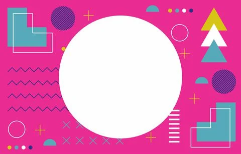 Collection modern vector geometric shapes. Stock Illustration