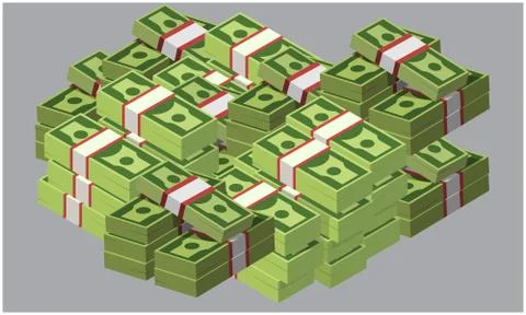 Collection of money on abstract background Illustrazione stock