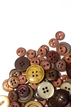 A Collection of Multicolour Different Size Buttons Stock Photos