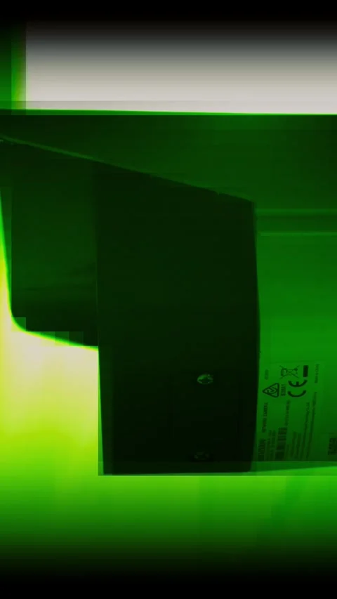 A collection of mystical green abstract lighting combined with various shapes Stock Footage 314148067