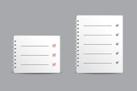 Collection of note book vector design. Elegant note book vector illustration. Stock Illustration