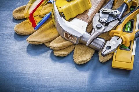 Collection of objects for repairing construction concept 写真素材