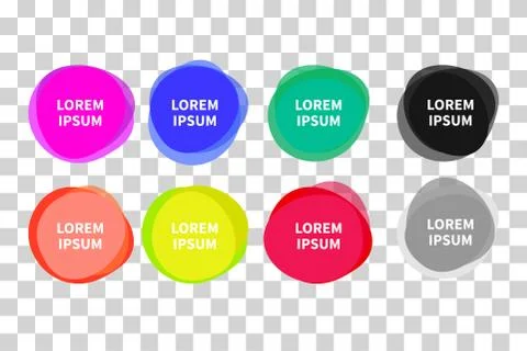 Collection of paint stains Stock Illustration