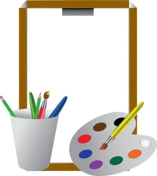 Collection of the painter Stock Illustration