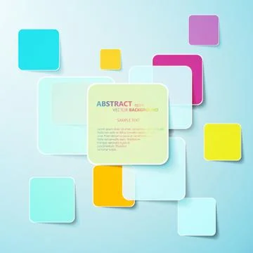 Collection of paper notes with copy space for text 스톡 일러스트