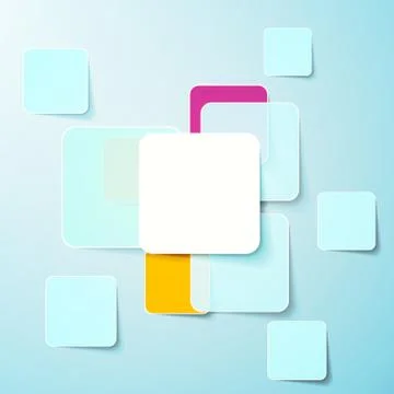 Collection of paper notes with copy space for text 스톡 일러스트