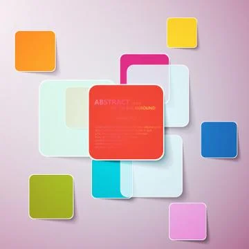 Collection of paper notes with copy space for text Stock-Illustration